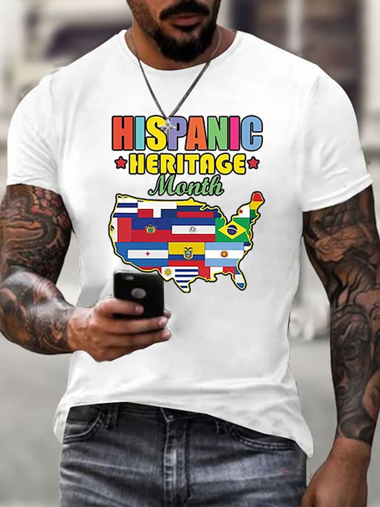 Men's Hispanic Heritage Month Printed T-Shirt