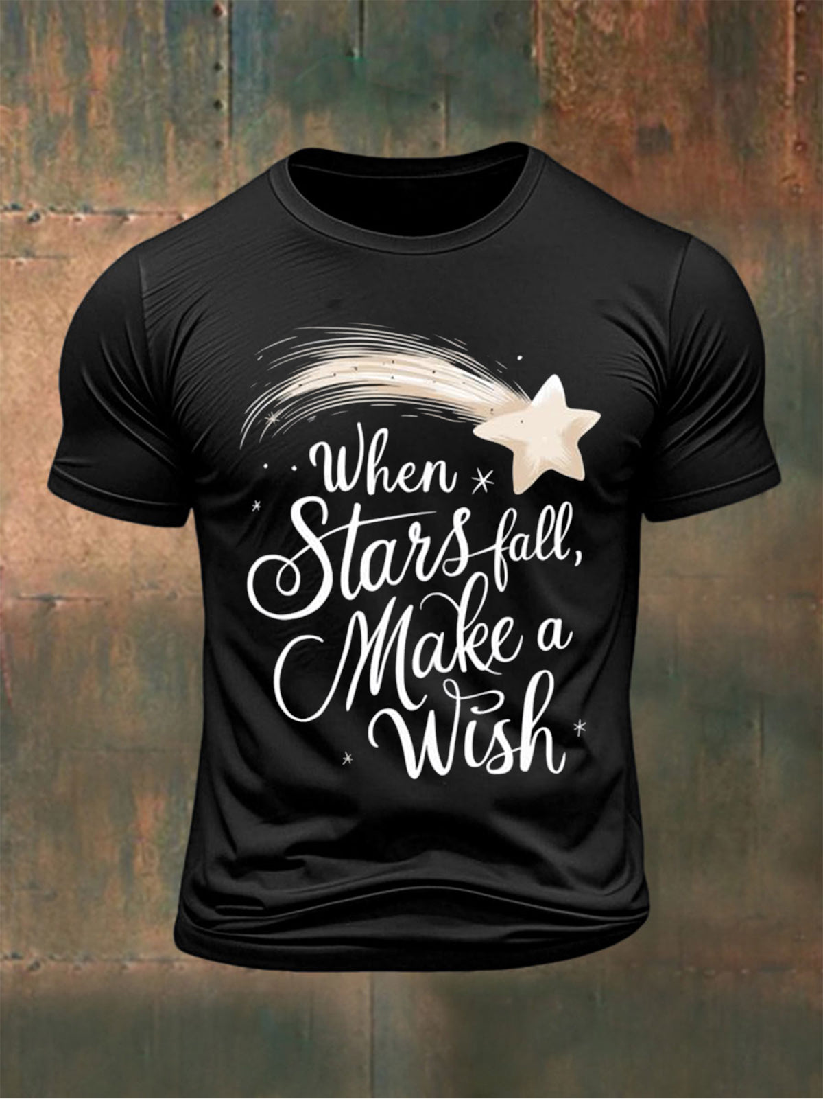 Men's Perseid Meteor Shower Printed T-shirt