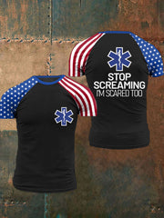 Men's Stop Screaming, I'm Scared Too T-shirts