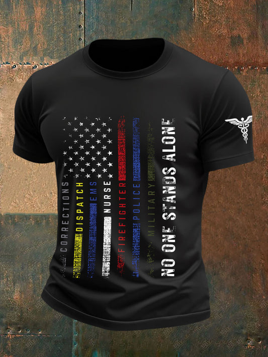 Men's No One Stands Alone First Responder T-shirts