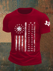 Men's Texas Missing Campers Initials Short-sleeved T-shirt