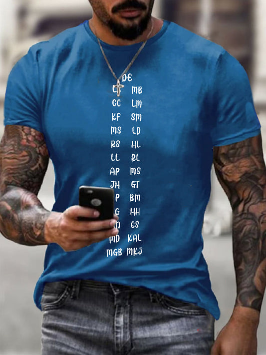 Men's Texas Missing Campers Initials Short-sleeved T-shirt