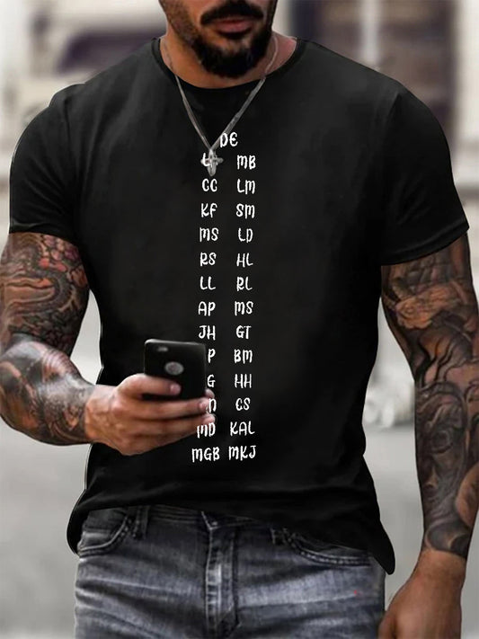 Men's Texas Missing Campers Initials Short-sleeved T-shirt