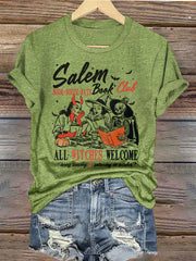 Women's Witches Salem Book Club Print T-Shirt