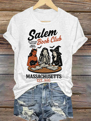 Women's Witches Salem Book Club Print T-Shirt