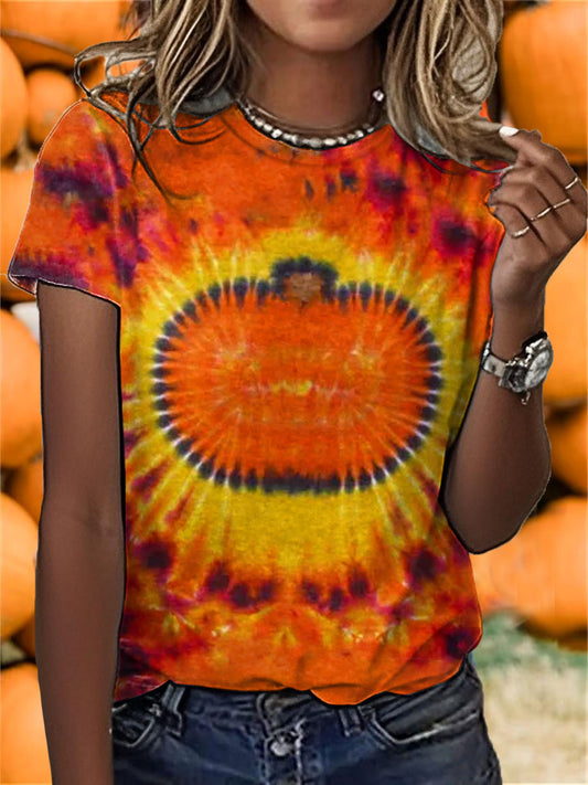 Women's Autumn Festival 'Tis The Season Pumpkin Printed T-shirt