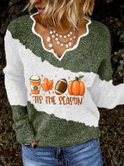 Women's Autumn Festival 'Tis The Season Pumpkin Printed Tops
