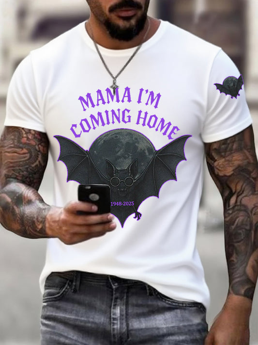 Men's Mama I'm Coming Home Rock Legend  Memorial Tee