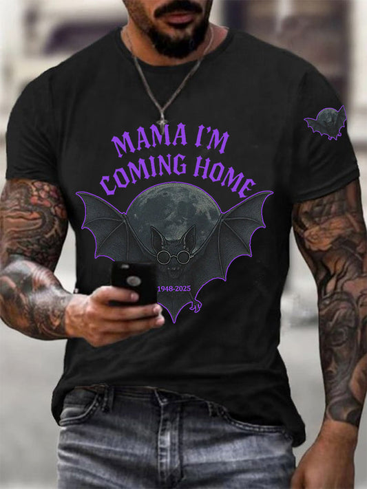 Men's Mama I'm Coming Home Rock Legend  Memorial Tee