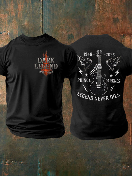 Men's Prince Of Darkness Forever Rip Legend  Memorial Short Sleeve Tee