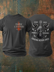 Men's Prince Of Darkness Forever Rip Legend  Memorial Short Sleeve Tee