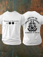 Men's Prince Of Darkness Forever Rip Legend  Memorial Short Sleeve Tee