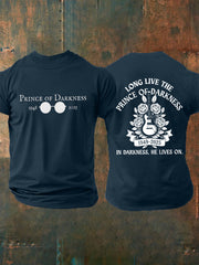Men's Prince Of Darkness Forever Rip Legend  Memorial Short Sleeve Tee