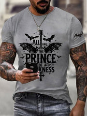 Men's Prince of Darkness Printed Casual T-Shirt