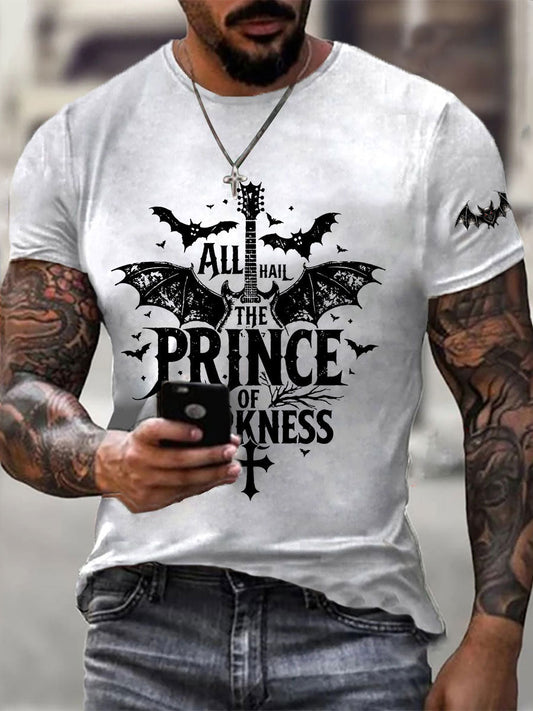 Men's Prince of Darkness Printed Casual T-Shirt