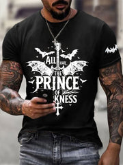 Men's Prince of Darkness Printed Casual T-Shirt