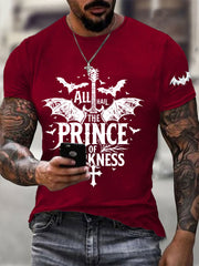 Men's Prince of Darkness Printed Casual T-Shirt