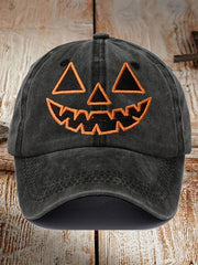 Unisex Fall Halloween Pumpkin Print Hat