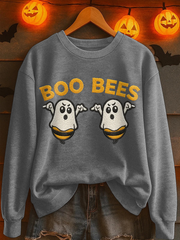 Women's Boo Bees Printed Casual Sweatshirt