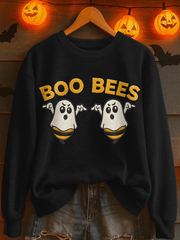 Women's Boo Bees Printed Casual Sweatshirt