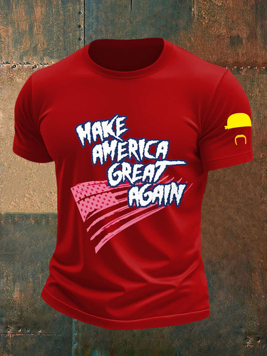 Men's Make America Great Again Rip Brother Short Sleeves T-shirt