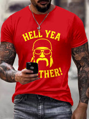 Men's Hell Yea Brother Wrestler Print T-Shirt