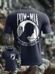 Men's Pow-Mia Flag Veteran Printed T-shirt