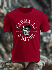 Men's Funny Skull Casual Tee