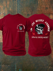 Men's Funny Skull Casual Tee