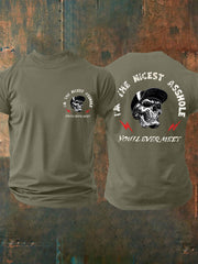 Men's Funny Skull Casual Tee