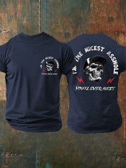 Men's Funny Skull Casual Tee