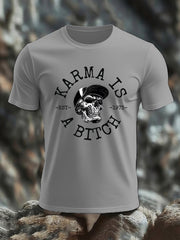 Men's Funny Skull Casual Tee