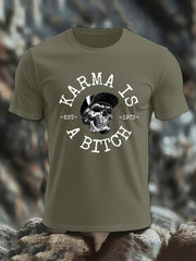 Men's Funny Skull Casual Tee