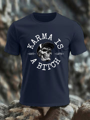 Men's Funny Skull Casual Tee