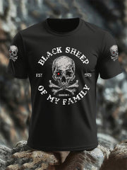 Men's Funny Skull Casual Tee