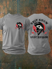 Men's Funny Skull Casual Tee