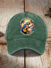 Unisex Some Of It’s Magic Some Of It’s Tragic Parrot Print Hat