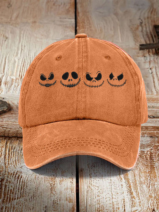 Unisex Halloween Jack-O-Lantern Print Hat