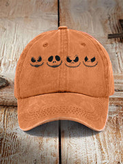 Unisex Halloween Jack-O-Lantern Print Hat