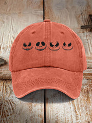 Unisex Halloween Jack-O-Lantern Print Hat