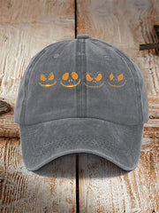 Unisex Halloween Jack-O-Lantern Print Hat
