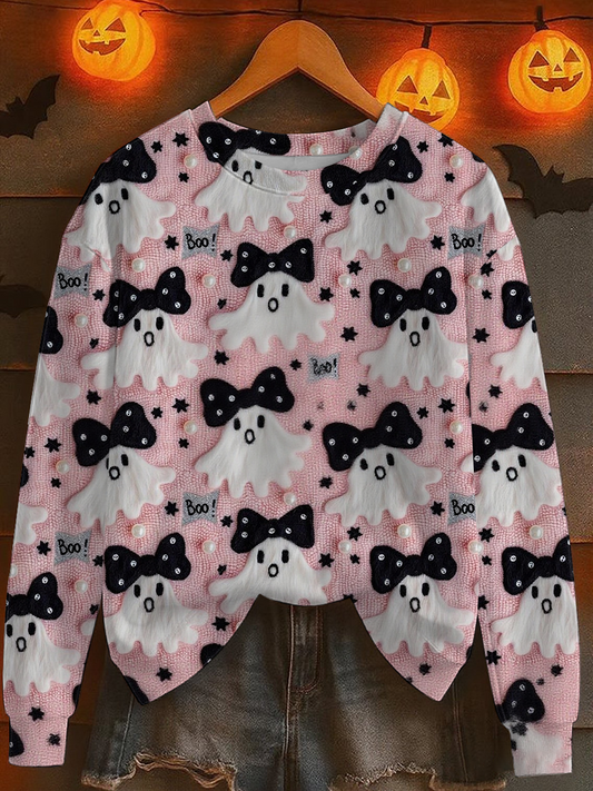 Women's Halloween Print Sweatshirt
