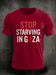 Men's Free Peace Printed T-shirt