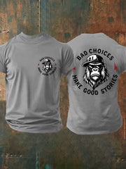 Men's Funny Bad Choices Make Good Stories Casual Tee