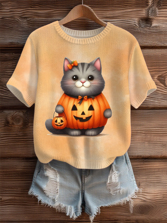Women's Halloween Cozy Knit Sweater