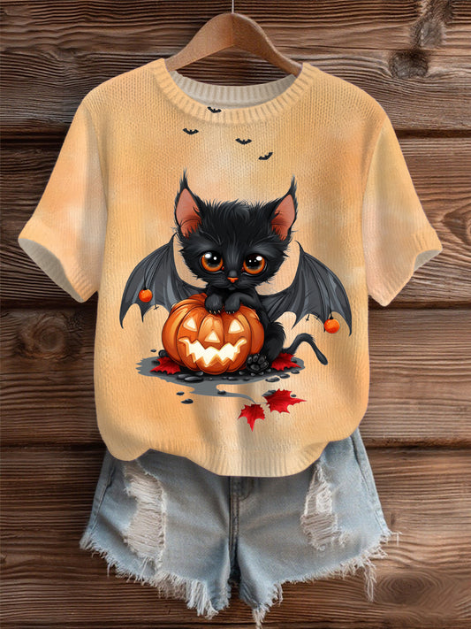 Women's Halloween Cozy Knit Sweater