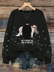 Women's 8789 Diva Engaged Era Printed Sweatshirt